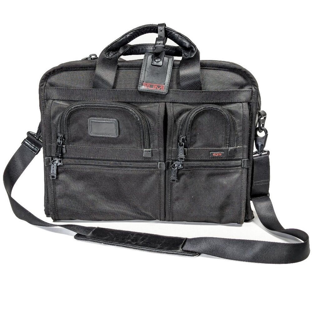 TUMI Extendable Rip-Stop Tactical Travel Laptop Briefcase